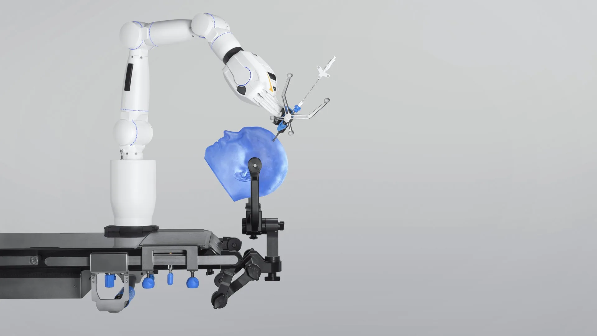 Image displaying Cirq for Cranial Biopsies: Head frame, table, and patient phantom